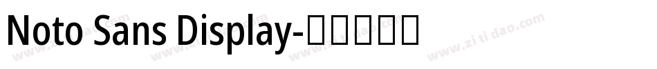 Noto Sans Display字体转换